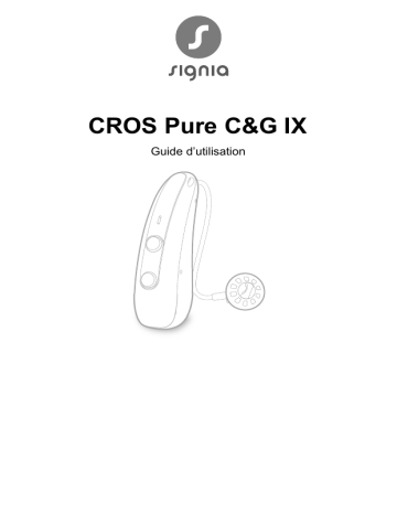 Signia CROS Pure C&G IX Mode d'emploi - Manuel d'utilisation | Fixfr