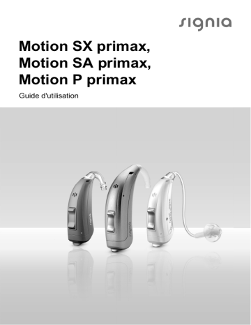 Signia MOTION SX 7PX Mode d'emploi - Manuel Utilisateur | Fixfr