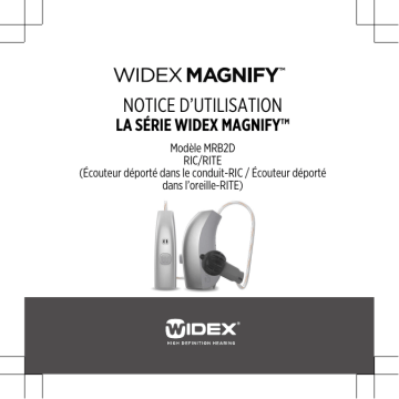 Manuel d’utilisation Widex MAGNIFY MRB2D M05 DEMO | Fixfr