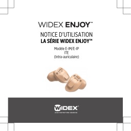 Widex ENJOY E-IP Mode d'emploi