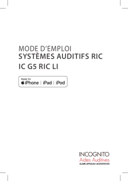 INCOGNITO IC 16 G5 RIC LI Manuel utilisateur