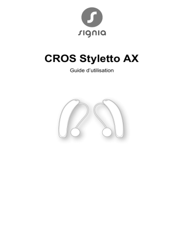 Signia CROS Styletto AX Mode d'emploi | Fixfr