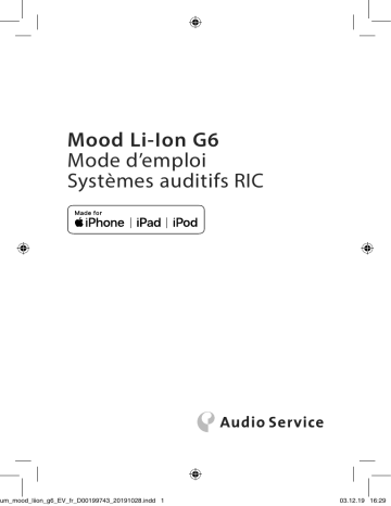 Mood Li-Ion 16 G6 Manuel utilisateur - AUDIOSERVICE | Fixfr