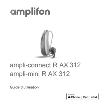 AMPLIFON ampli-mini R 2 AX 312 Mode d'emploi | Fixfr