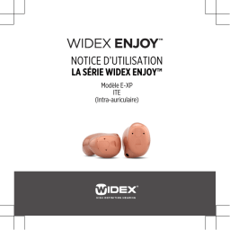 Widex ENJOY E-XP 30 Mode d'emploi