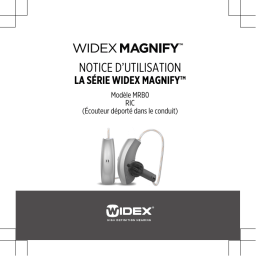 Widex MAGNIFY MRB0 Mode d'emploi