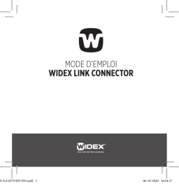 Widex LINK CONNECTOR Mode d'emploi