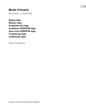 REXTON APP Mode d'emploi - Manuel d'utilisation et FAQ | Fixfr