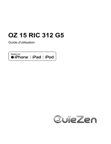 OUIEZEN OZ 15 RIC 312 G5 Manuel d'utilisation | Fixfr