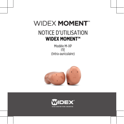 Widex MOMENT M-XP Mode d'emploi - Guide utilisateur