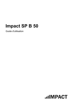 Impact SP B 50 Mode d'emploi - Manuel d'utilisation