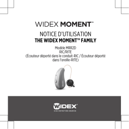 Manuel d'utilisation Widex MOMENT MRR2D 330