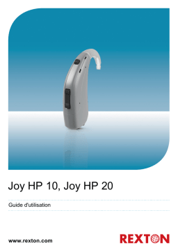 Manuel d'utilisation REXTON JOY HP 10 - Aide auditive BTE