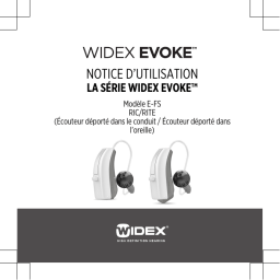 Widex EVOKE E-FS 110 DEMO - Mode d'emploi