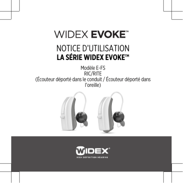 Widex EVOKE E-FS 110 DEMO - Mode d'emploi | Fixfr