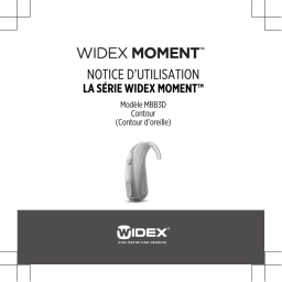 Mode d'emploi Widex MOMENT MBB3D 440 DEMO