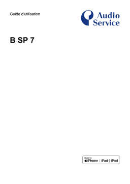 AUDIOSERVICE B SP 7.3 Mode d'emploi