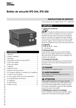 Kromschroder IFD 244, IFD 258 Mode d'emploi