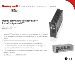 Kromschroder PFA, BGT Fiche technique