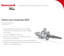 Kromschroder BICR Fiche technique