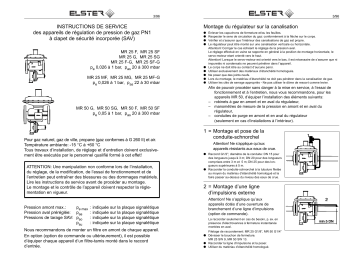 Elster MR PN 1 Mode d'emploi - Manuel & Instructions | Fixfr