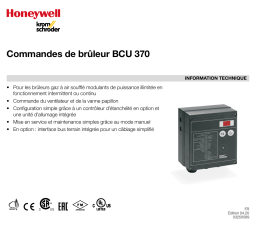 Kromschroder BCU 370 - Manuel Technique