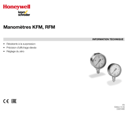 Kromschroder KFM, RFM Fiche Technique