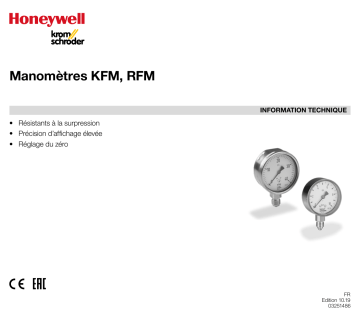 Kromschroder KFM, RFM Fiche Technique | Fixfr