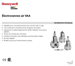 Manuel VAA - Electrovanne pour air Kromschroder