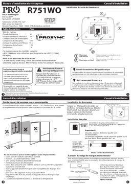 PRO1 R751WO Installation manuel