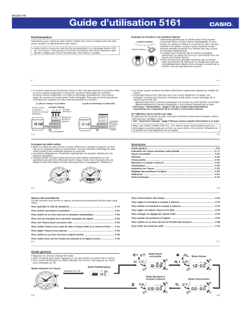 Manuel d'utilisation Casio LCW-M170D | Fixfr