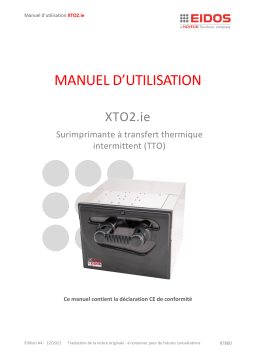 Manuel d'utilisation Novexx XTO 2ie - Imprimante à transfert thermique