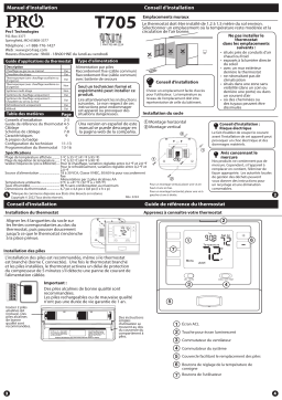 Manuel d'installation PRO1 T705 - Télécharger PDF