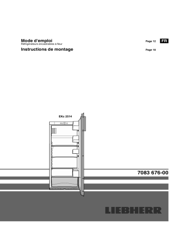 Liebherr EKc 2514 Comfort Mode d'emploi | Fixfr