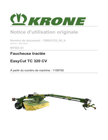 Manuel Krone BA EasyCut TC 320 CV (MT503-33) | Fixfr