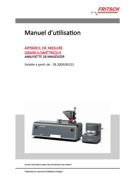 Manuel Fritsch Particle Sizer ANALYSETTE 28 IS