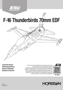 Manuel EFL178500 - F-16 70mm EDF - E-flite