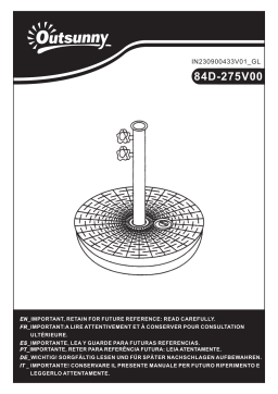 Manuel d'utilisation Outsunny 84D-275V00BN