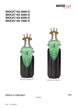 GF BIOCAT KS 5000-S/ 5500-S/ 6500-S/ 7000-S Notice d'utilisation Une information important