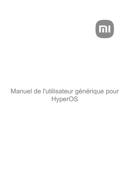 Manuel utilisateur Mi Generic HyperOS - HyperOS