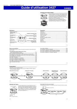 Mode d'emploi Casio GD-120CM