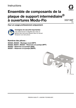 Graco 332136F, Plaque de base intermédiaire Modu-Flo à ports - Manuel d'utilisation