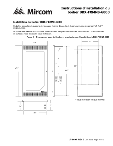 Mircom LT-6691FR - Mode d'emploi | Fixfr