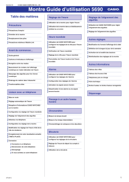 Manuel utilisateur Casio GA-B001G