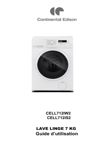 Guide d'installation Lave-linge CONTINENTAL EDISON CELL712IW2 - Manuel PDF | Fixfr