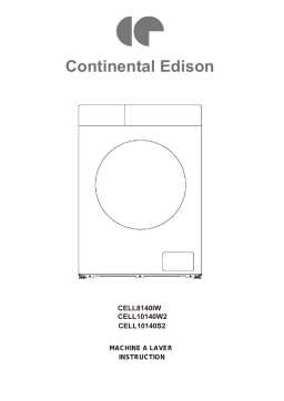 Manuel d'utilisation CELL10140S2 Lave-Linge CONTINENTAL EDISON