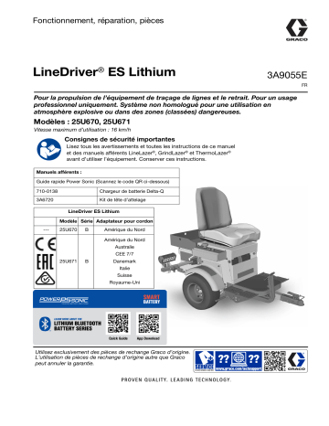 Graco 3A9055E LineDriver ES Lithium Manuel du Propriétaire | Fixfr