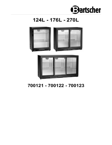 Manuel d'utilisation Bartscher 700123 - Réfrigérateur de bar | Fixfr