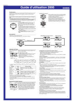 Manuel utilisateur Casio G-7302RL - Guide d'utilisation