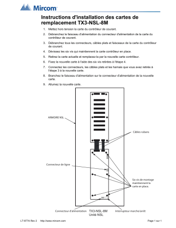 Mircom LT-977A Mode d'emploi - Manuel d'instructions | Fixfr